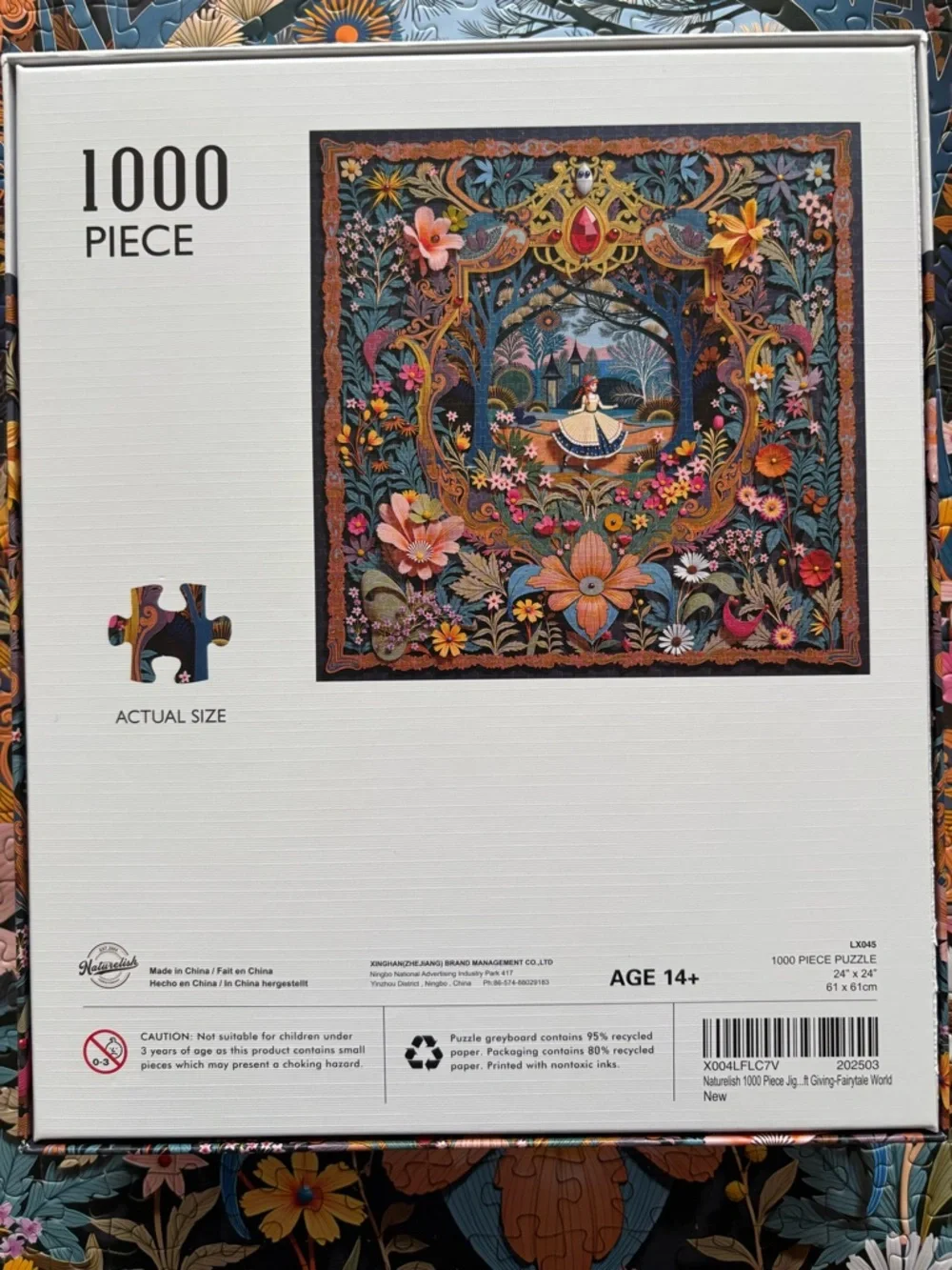 1000-Piece Floral & Fairy Puzzle - Picture 3 of 3